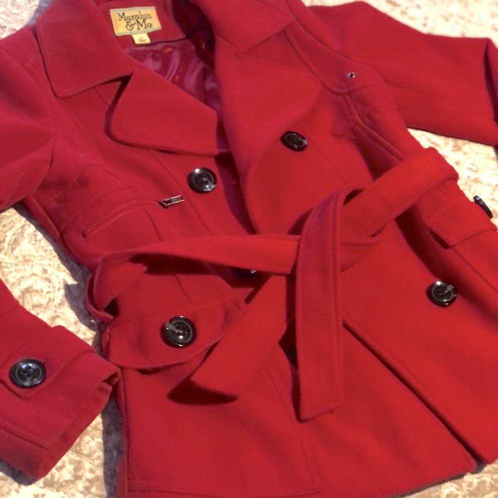 Woman’s Medium Red Peacoat
